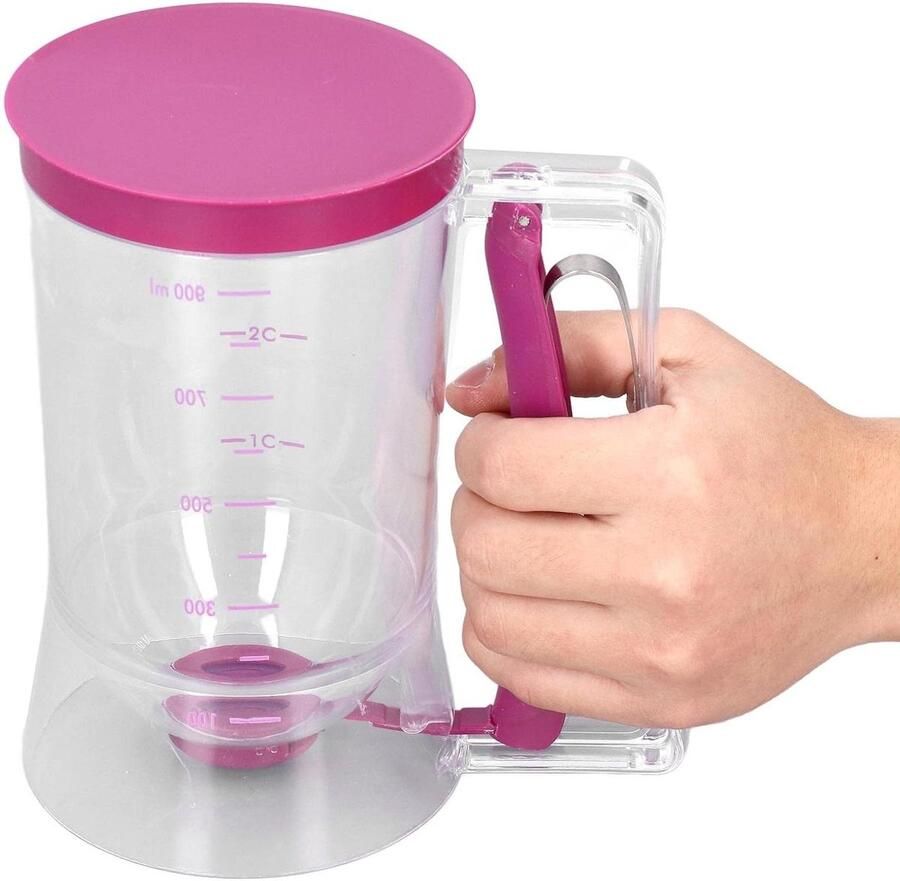 Pannenkoekbeslag Dispenser Beslag Schenker Bakken en Braden Meetbare Schaal 19.9 x 17.7 x 11.6 cm