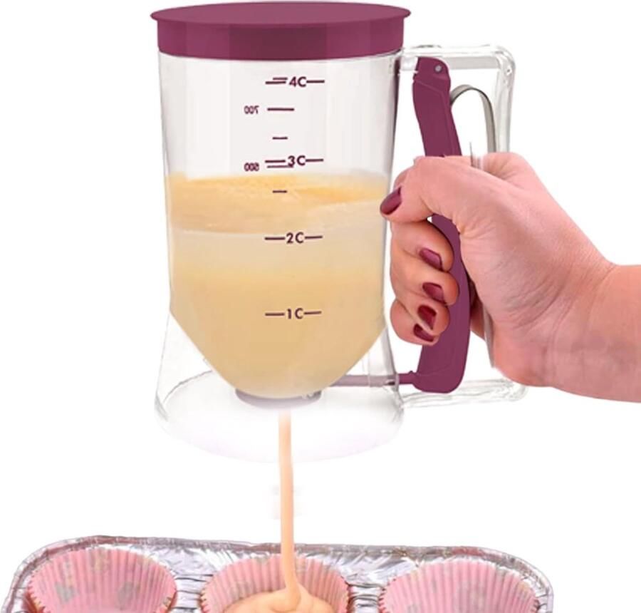 Pannenkoekbeslag Dispenser Beslag Separator Keuken Bakken en Gieten Transparant Ontwerp Gegradeerd