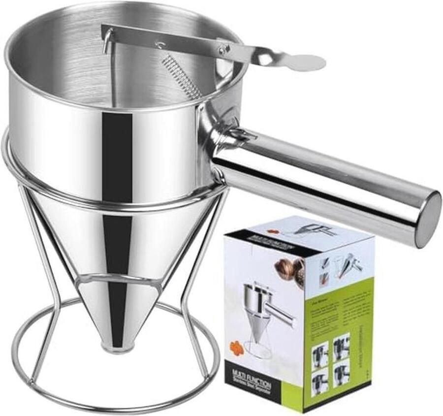 Pannenkoekbeslag Dispenser met Standaard Ideaal Bakgereedschap voor Taarten Cupcakes en Wafels