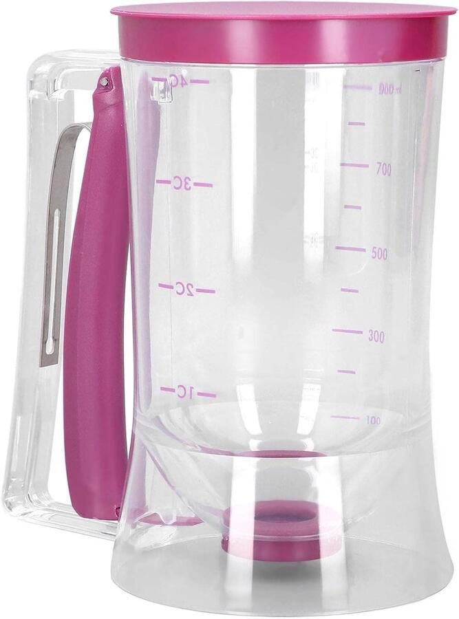 Pannenkoekdispenser Beslaghouder Makkelijk Gieten Triggerhandgreep 19 x 17 x 12 cm Wit
