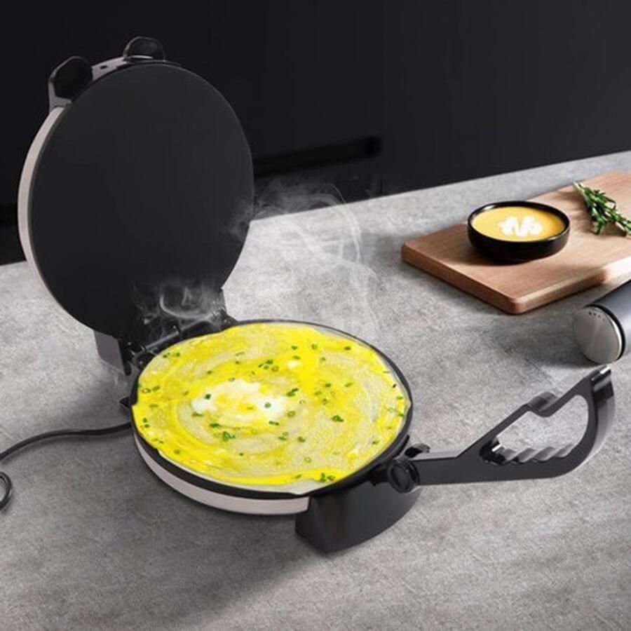 Pannenkoeken Maker Roti Maker Elektrische Chapati Maker RVS Persmachine Voor Indiase Stijl Chapati Tortilla Roti