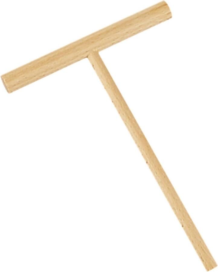 Pannenkoeken Schepper Crêpe Spatel Pannenkoeken Bakken Houten Materiaal 21 x 30 x 30 cm Beige