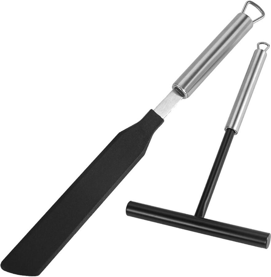 Pannenkoeken Set Beslag Verspreider Bakkerij Gereedschap T-vormige Verspreider 10x10x10 cm Zwart
