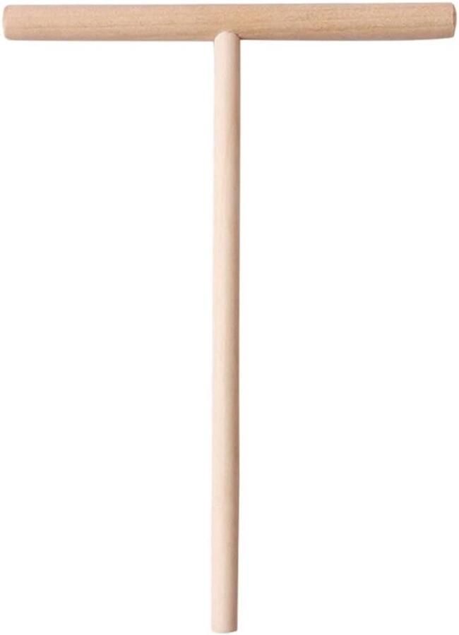 Pannenkoeken Spreader Crepe Maker Keuken Hulp Houten Materiaal 12cm Breed Wit