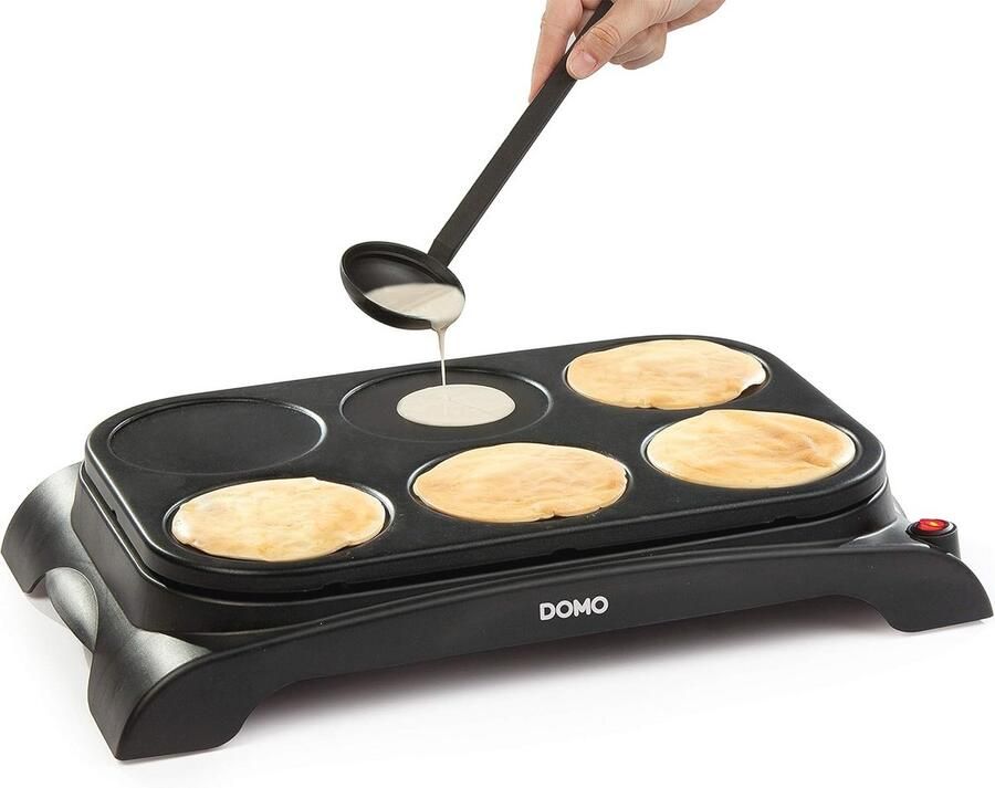 Pannenkoekenmaker Apparaat Bakken Snelle Maaltijden Voor 6 Pannenkoeken 115 cm Diameter Zwart