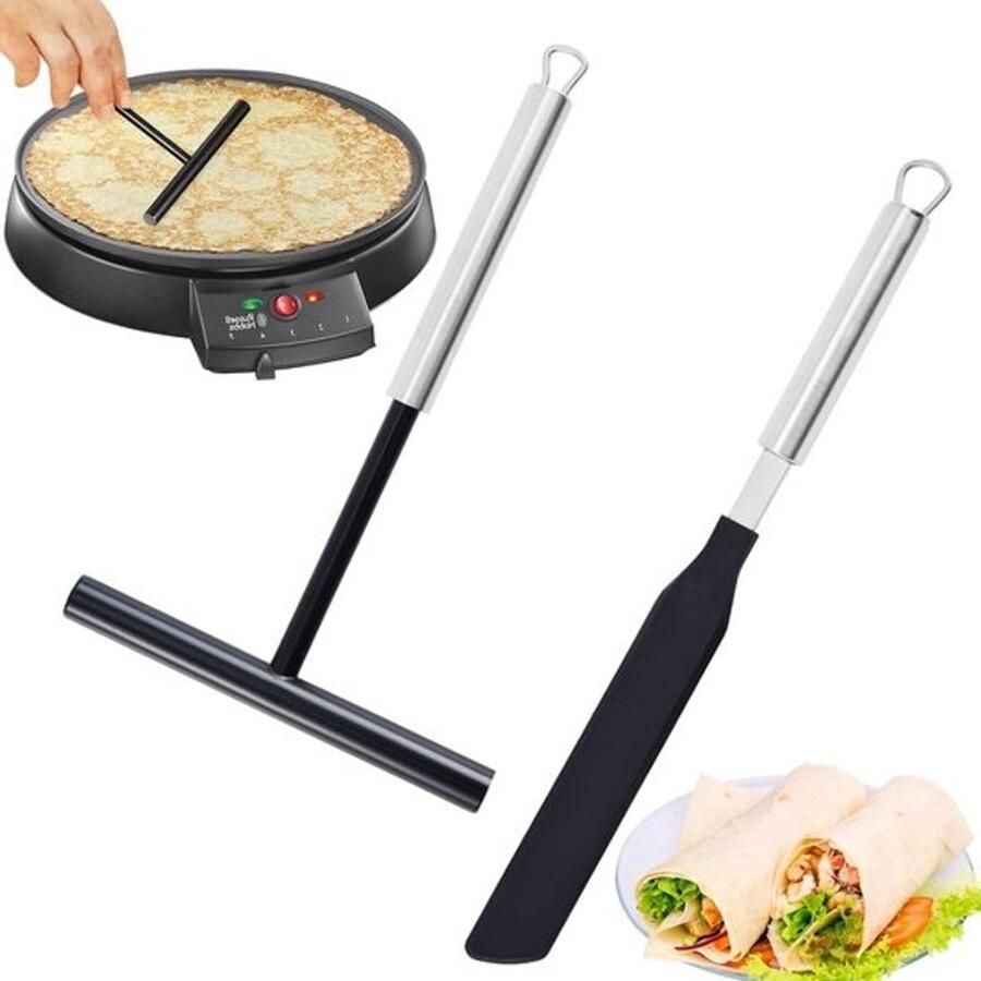 Pannenkoekenhark Deegdispenser Voor bakkerij en keuken Roestvrij staal 19 5 cm