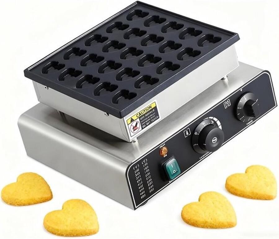Pannenkoekenmaker Apparaat voor snacks maken 25 stuks tegelijk 38 x 38 x 38 cm