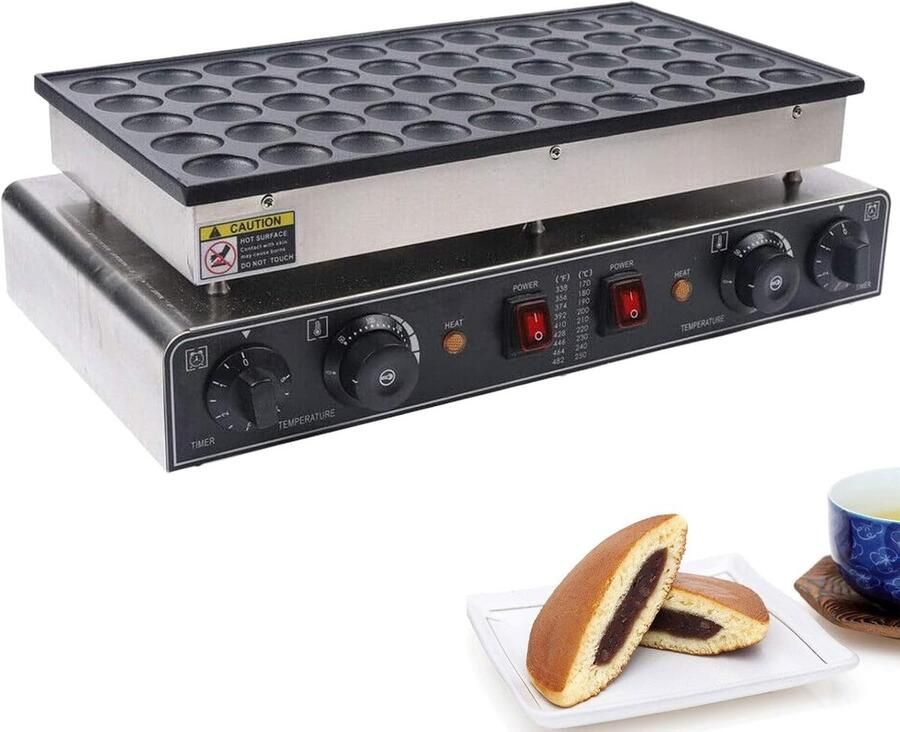 Pannenkoekenmaker Elektrisch Wafelijzer Mini Snel Snacks Bakken Antiaanbaklaag 50 Gaten Meerkleurig