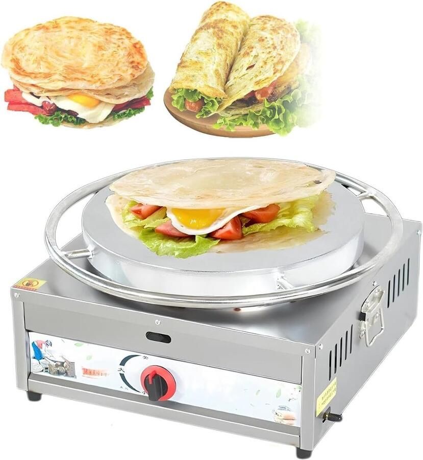 Pannenkoekenmaker Elektrische Bakplaat Snelle Maaltijden Maken Grote Anti-aanbaklaag 45 cm Diameter