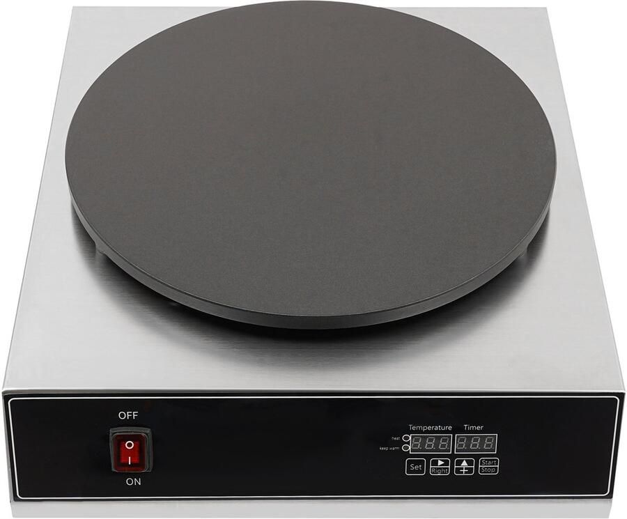 Pannenkoekenmaker Elektrische Crêpe Maker 2800 W Antiaanbaklaag Digitale Display Voor Dunne Pannenkoeken En Crêpes