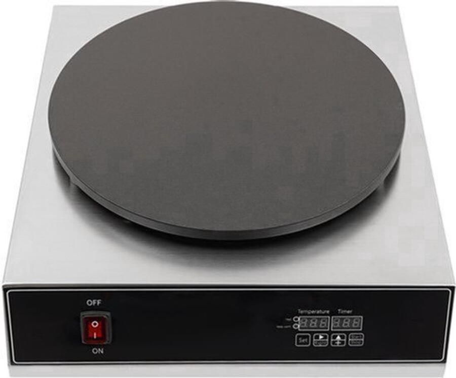 Pannenkoekenmaker Elektrische Crêpe Maker 2800 W Antiaanbaklaag Digitale Display Voor Dunne Pannenkoeken En Crêpes