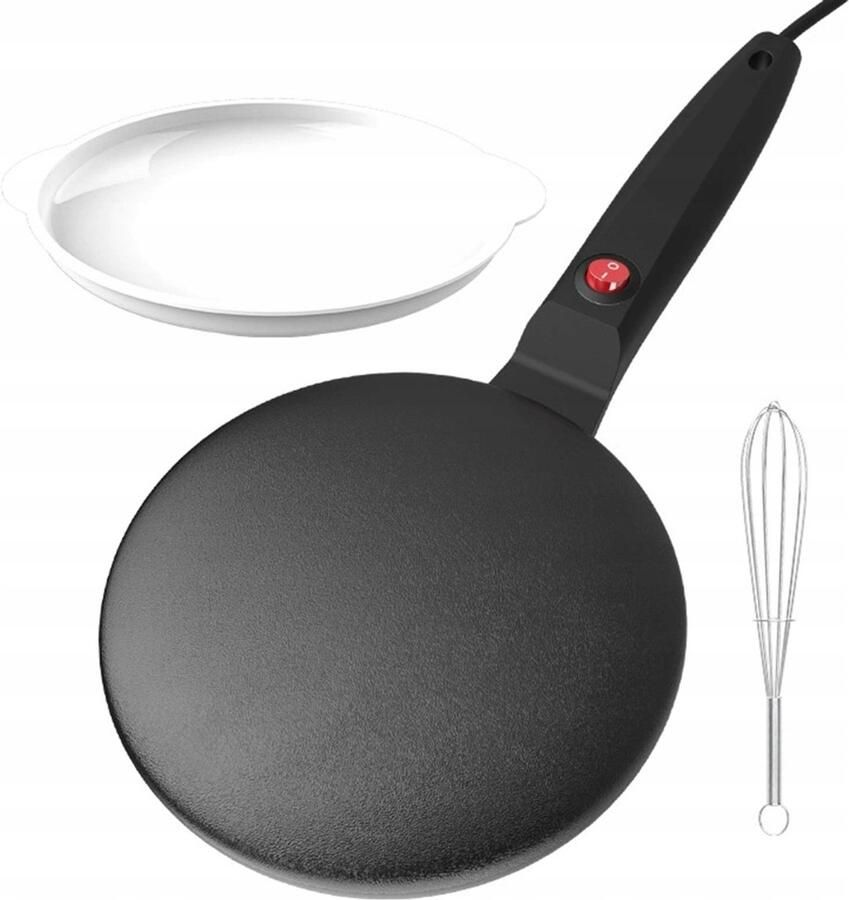 Pannenkoekenmaker Kleine 20cm Antiaanbaklaag 600W Automatische Temperatuur Compact en Lichtgewicht Voor Thuisgebruik