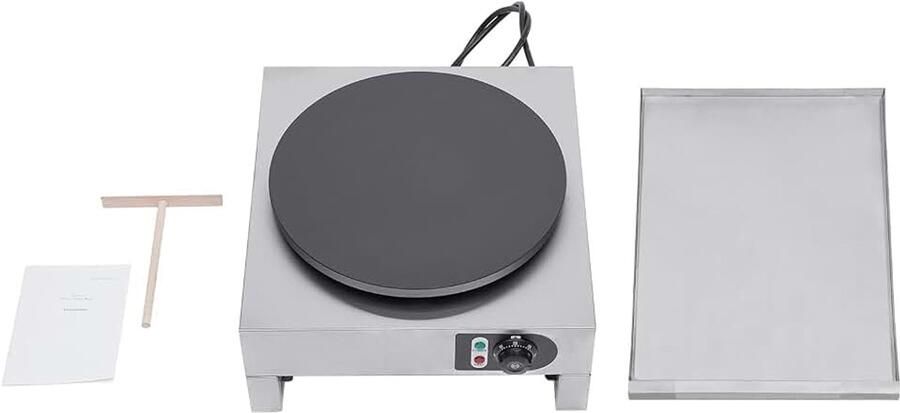 Pannenkoekenmaker met uittrekbaar dienblad ingebouwde thermostaat pannenkoeken draaiverdeler verbrande amandelen machine elektrisch uittrekbaar tortilla crêpe ijzer pannenkoeken