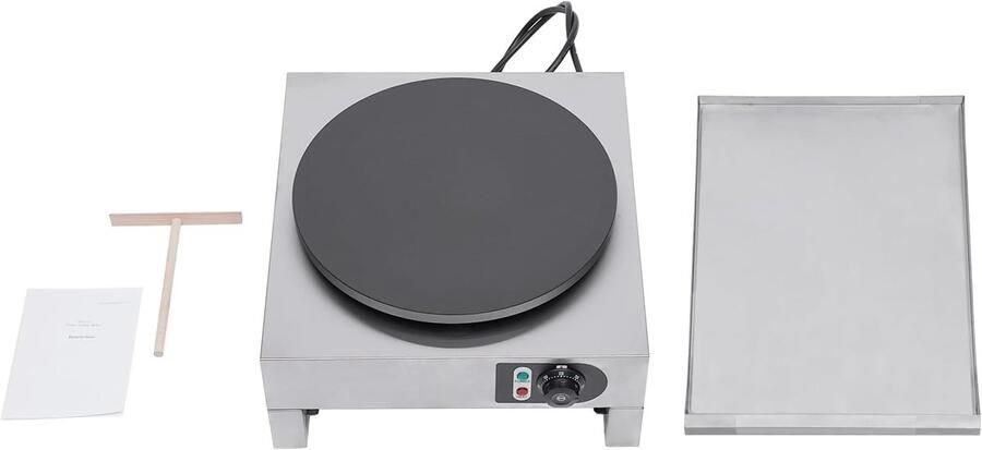 Pannenkoekenmaker met uittrekbaar dienblad ingebouwde thermostaat pannenkoeken draaiverdeler verbrande amandelen machine elektrisch uittrekbaar tortilla crêpe ijzer pannenkoeken
