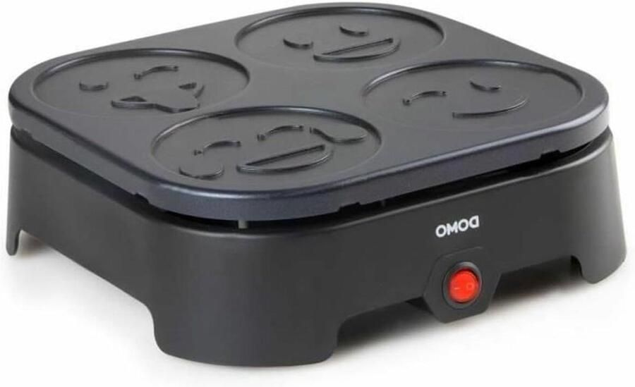 Pannenkoekenmaker Pannenkoekenijzer Eenvoudig Pannenkoeken Bakken Antiaanbaklaag 600 Watt Zwart