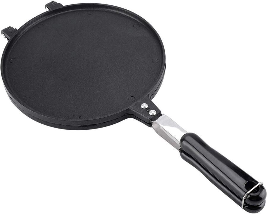 Pannenkoekenmaker Wafelijzer Kegels Ontbijt Maken Antiaanbaklaag 900 Watt Zwart