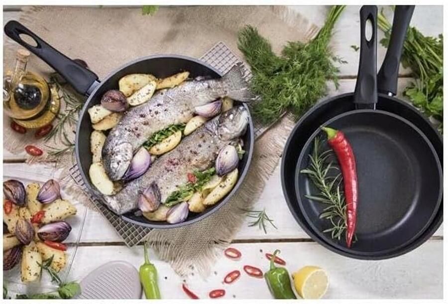 Pannenkoekenpan Ø16 cm Kleine Koekenpan & Steelpan Keramische Antiaanbaklaag Geschikt voor Gasfornuis - Foto 2