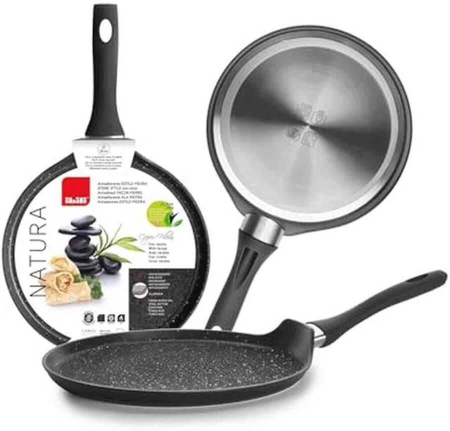 Pannenkoekenpan 25 cm Aluminium Antiaanbaklaag Geschikt voor Inductie