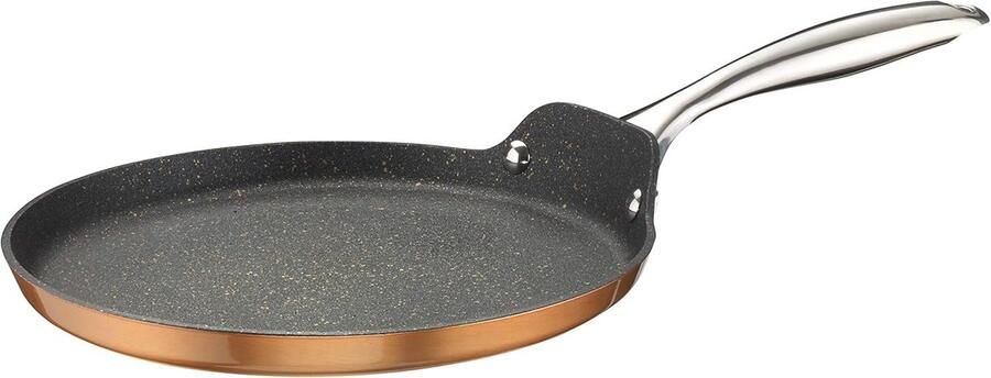 Pannenkoekenpan Crêpepan Lekker Bakken Antiaanbaklaag 25 cm Metallic