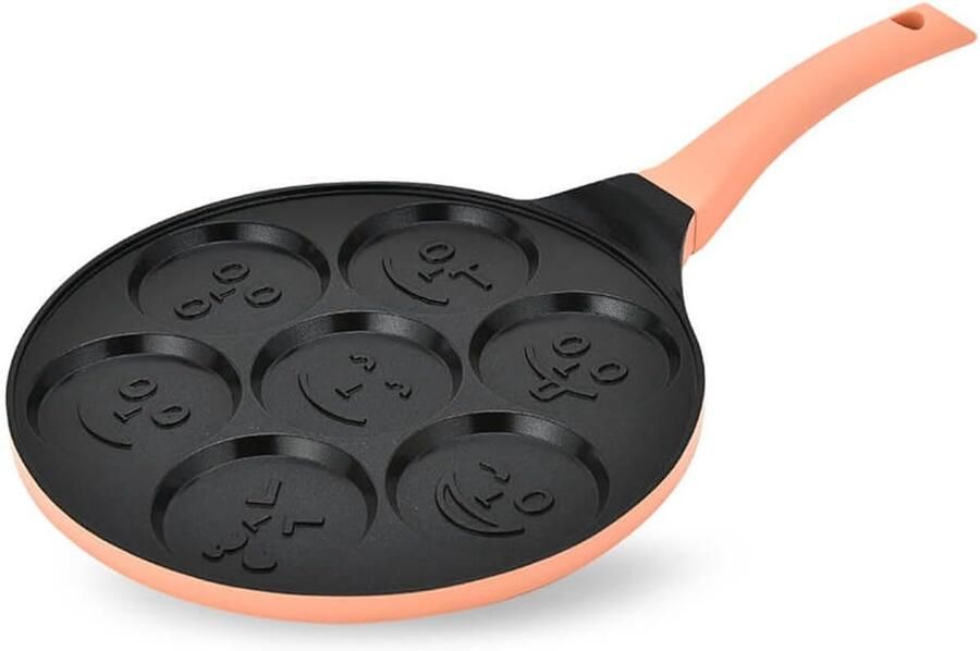 Pannenkoekenpan 26 cm Koekenpan Bakplaat Pannenkoeken Bakken Antiaanbaklaag Lichtgewicht 26 cm Speels Design