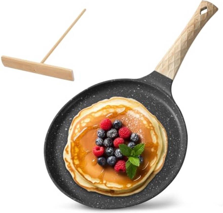 Pannenkoekenpan 28 cm met Anti-aanbaklaag en Deegverdeler