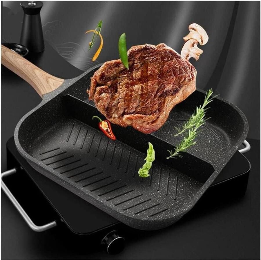 Pannenkoekenpan 3-delig Ei Koekenpan Omelet Pan Ontbijt Bakken Non-stick Keramische Laag N.v.t. Zwart