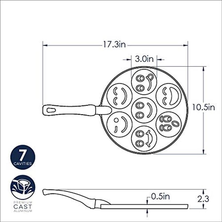 Pannenkoekenpan Aluminium 27 cm Perfect voor Fluffy Pancakes