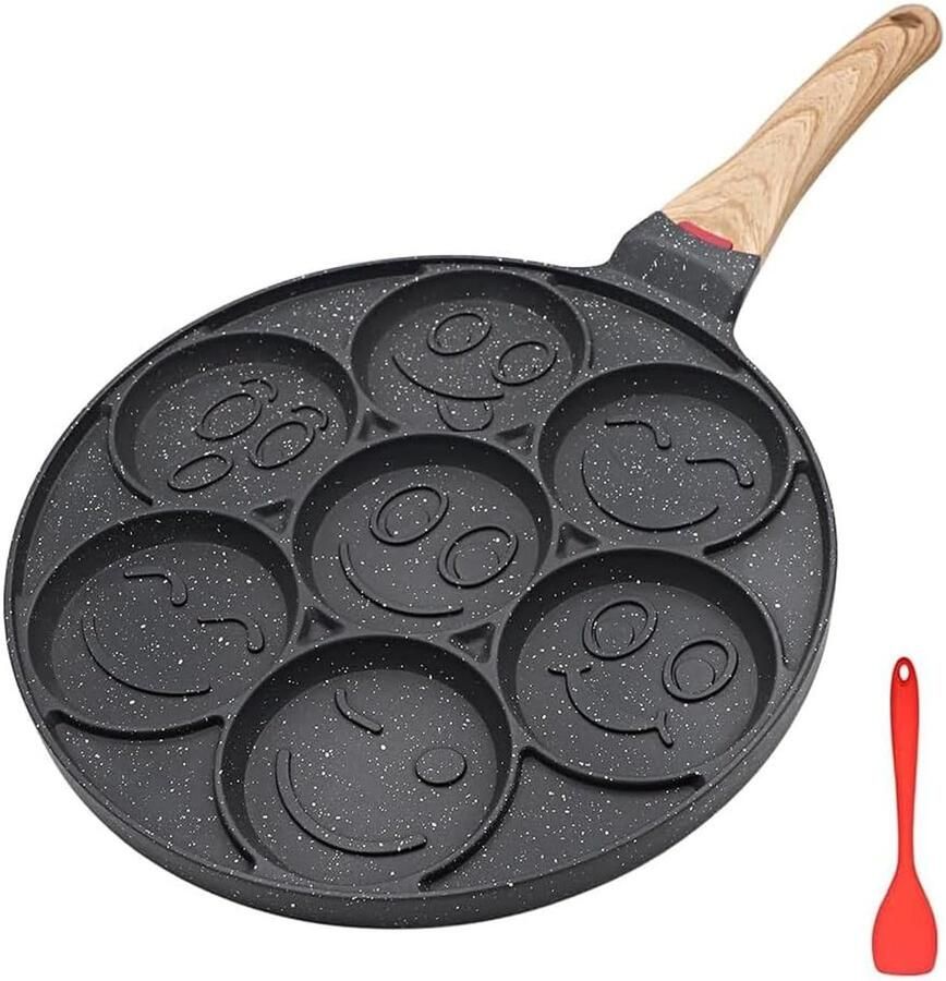 Pannenkoekenpan Aluminium Anti-aanbaklaag Inductiegeschikt Voor Gezinnen