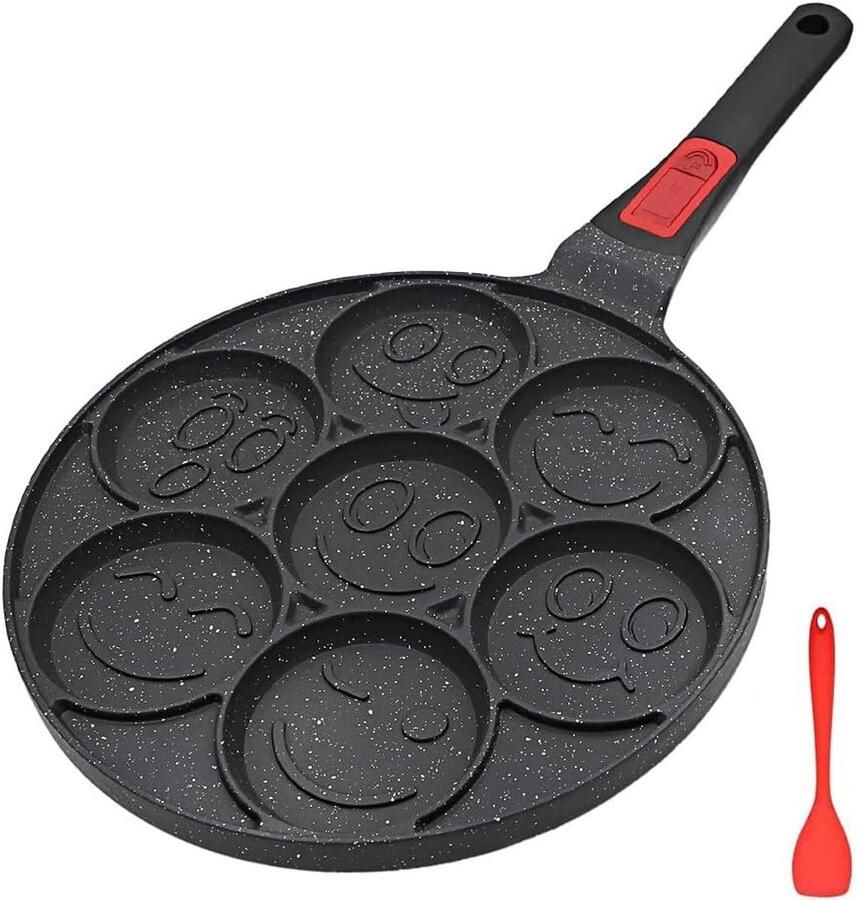 Pannenkoekenpan Aluminium Antiaanbaklaag Afneembaar handvat Voor Gezinnen