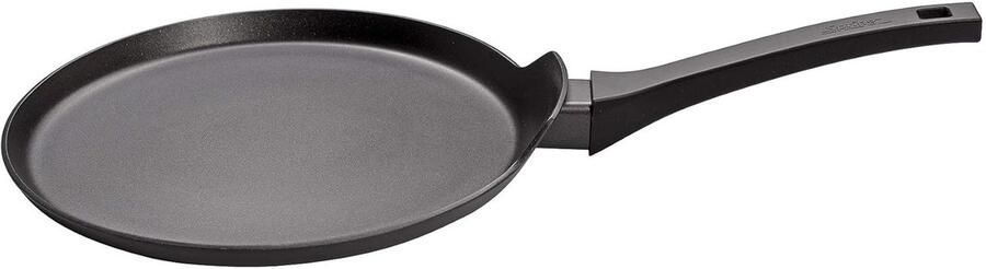 Pannenkoekenpan Aluminium Crêpe Pan Lekker Ontbijten Antiaanbaklaag 28 cm Zwart