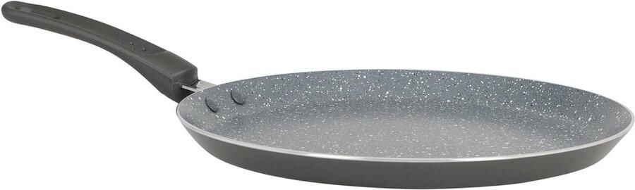 Pannenkoekenpan Aluminium Crêpepan Koekenpan Gezond Bakken Keramische Antiaanbaklaag Ø 26 cm Grijs