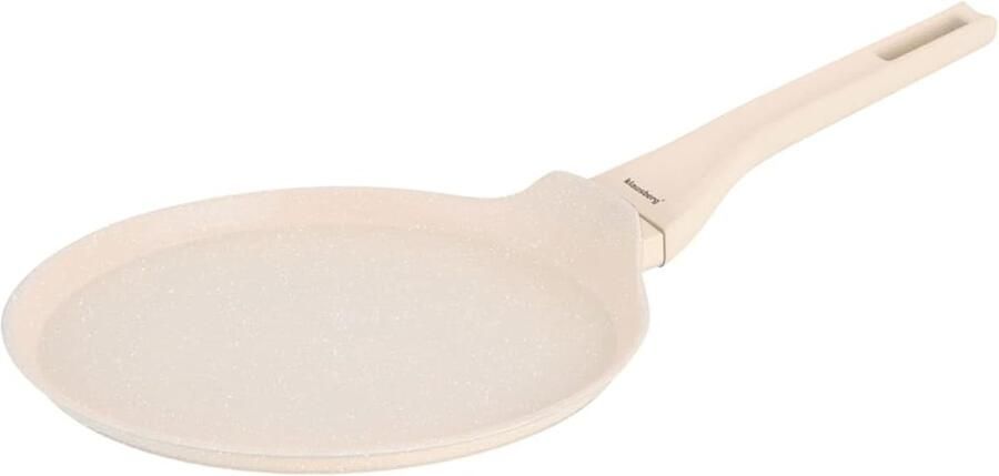 Pannenkoekenpan Anti-aanbaklaag 24 cm Aluminium Inductie Crème