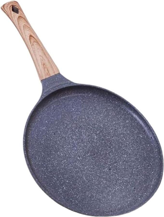 Pannenkoekenpan Antiaanbak Crêpe pan Ontbijt maken Universele kookplaat compatibel 245 cm diameter Zwart