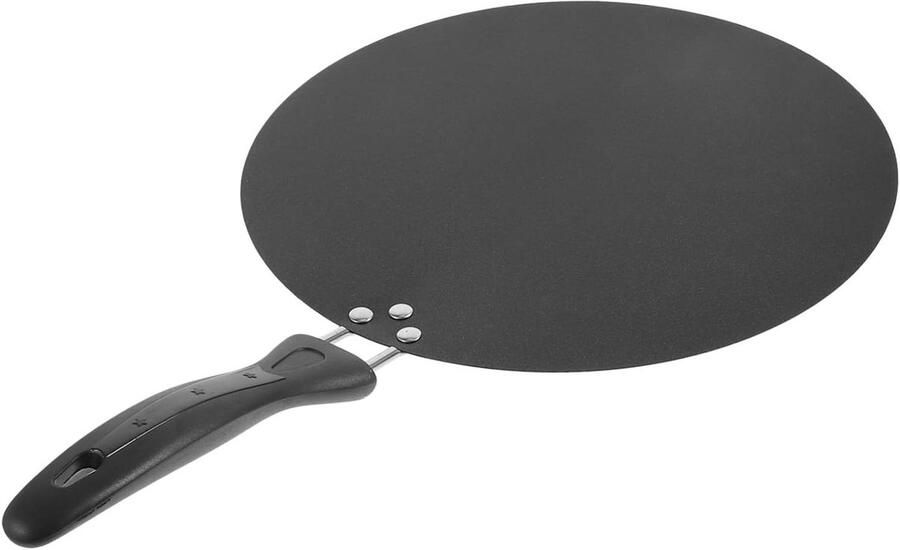 Pannenkoekenpan Antiaanbak Crêpepan Bakplaat Lekker Ontbijten Zijhandgrepen 30 cm Diameter Zwart
