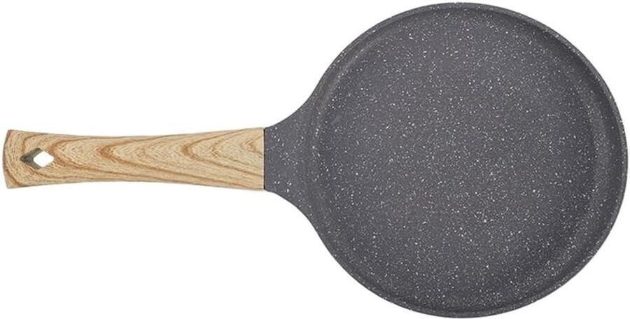 Pannenkoekenpan Antiaanbak Koekenpan Ontbijt Lekker Koken Gelijkmatige Warmte 20 cm Zwart