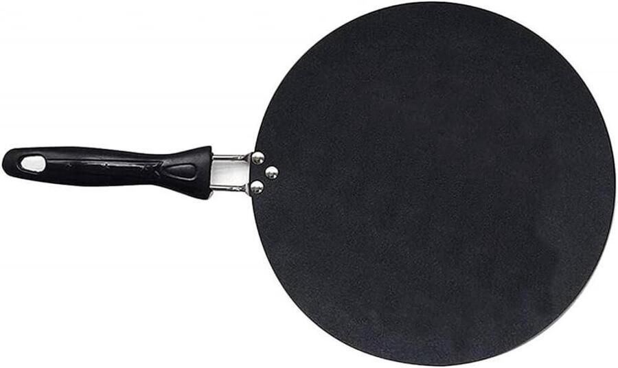 Pannenkoekenpan Crêpe pan Gebak maken Verdikte constructie 30 cm Zwart