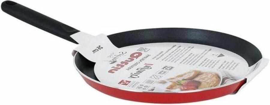 Pannenkoekenpan Crepe pan Lekker Bakken Inclusief deksel 26 cm Rood