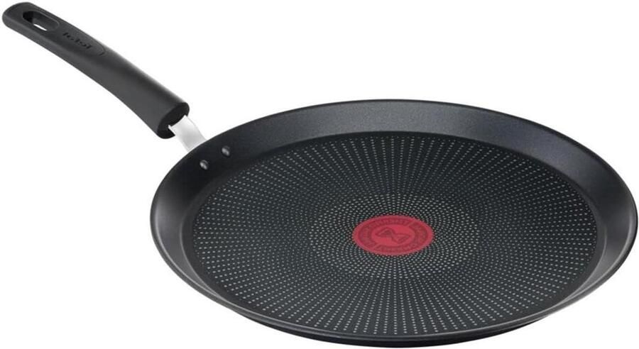 Pannenkoekenpan Crêpe pan Lekker koken Lichtgewicht ontwerp 25 cm Zwart