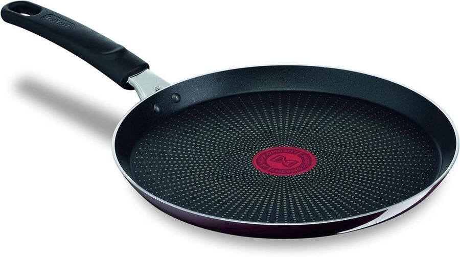Pannenkoekenpan Crepe pan Lekkere pannenkoeken bakken Titanium Pro coating 25 cm Rood