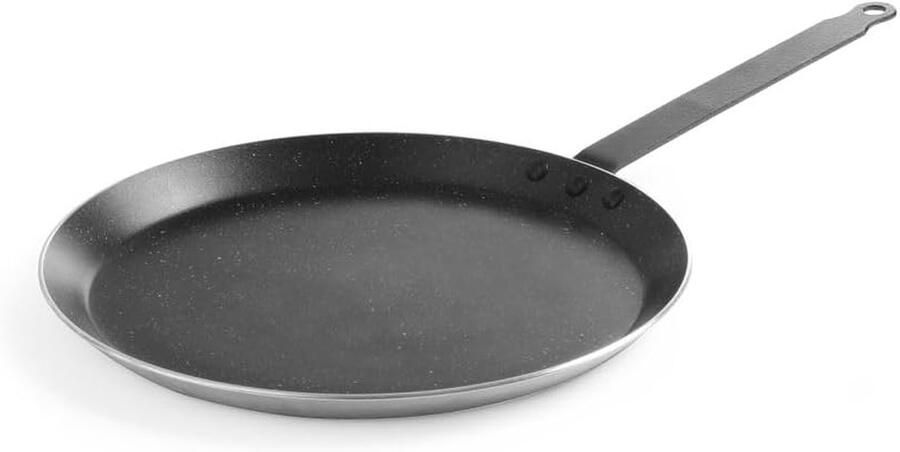 Pannenkoekenpan Crêpe pan Lekkere pannenkoeken Marmeren coating 32 cm Zwart
