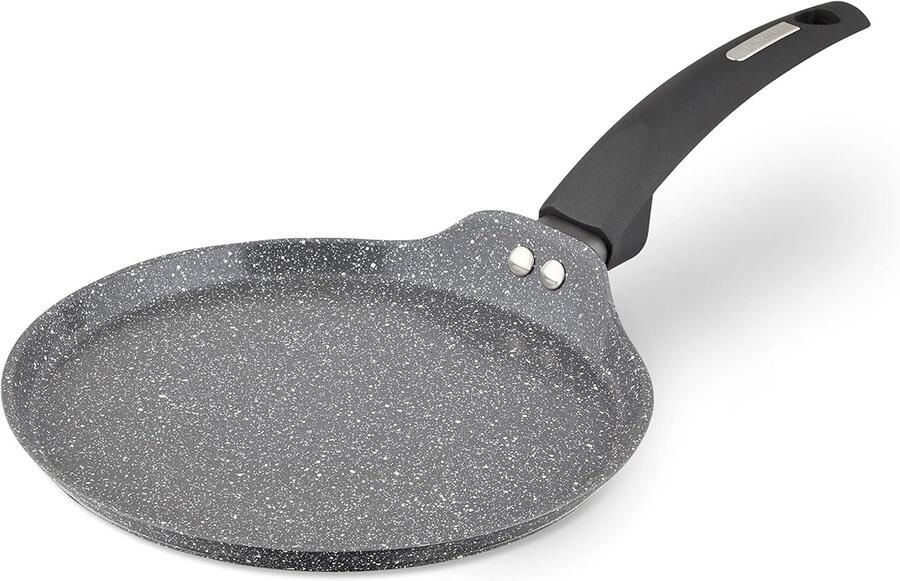 Pannenkoekenpan Crêpe pan Luchtige pannenkoeken bakken Keramische antiaanbaklaag 25 cm Grafiet