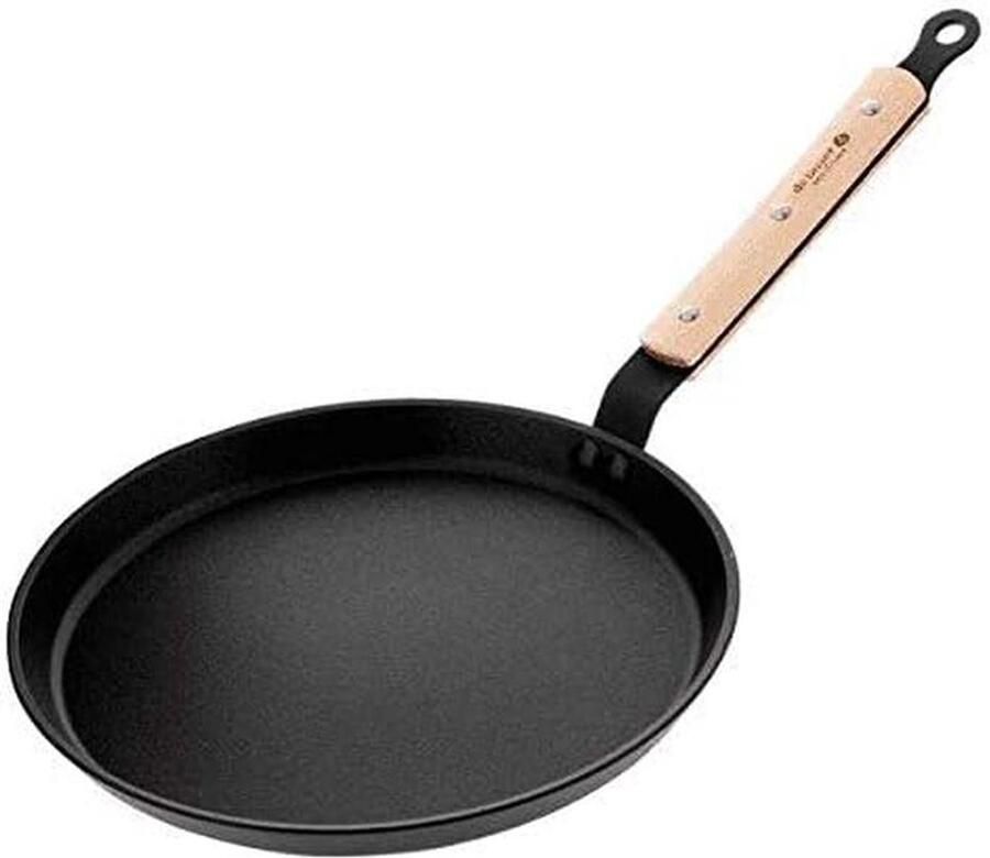 Pannenkoekenpan Crêpe Pan Pannenkoeken Maken Inductie Geschikt 26 cm Zwart