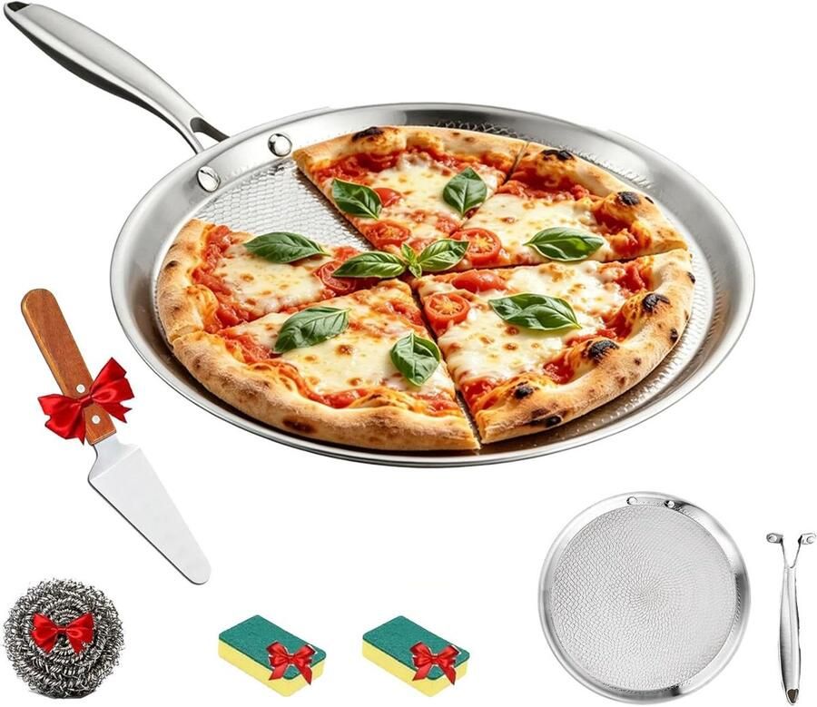 Pannenkoekenpan Crêpe pan Thuis bakken Premium titanium 305 cm Grijs