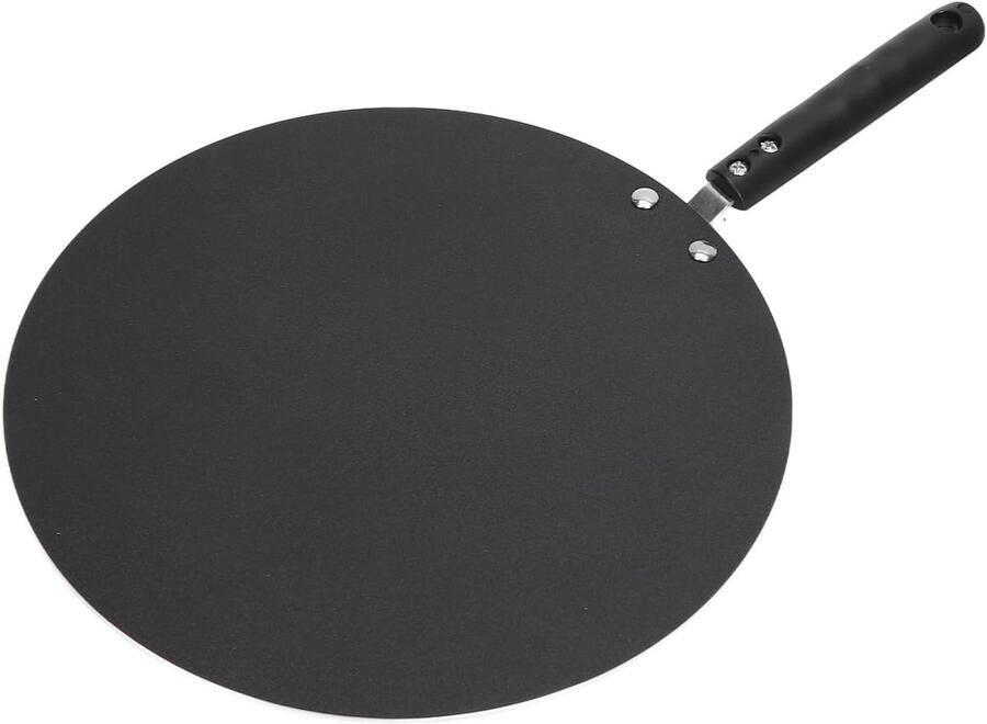 Pannenkoekenpan Crêpepan Bakplaat Ontbijt Maken Hoge Anti-spatrand 30 cm Diameter Zwart