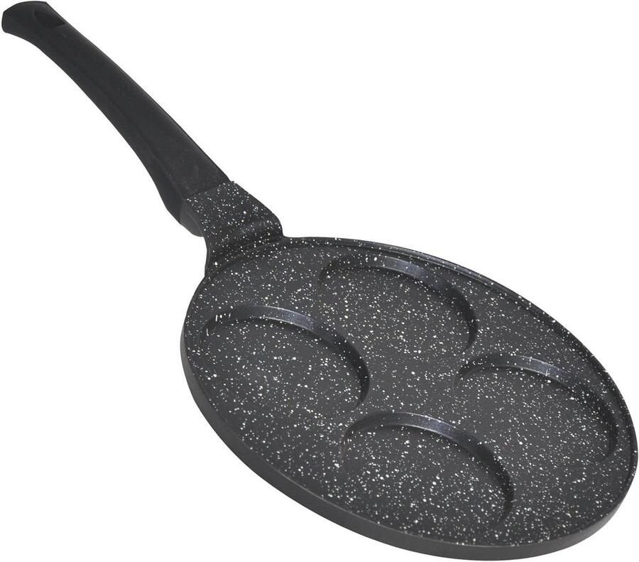 Pannenkoekenpan Crepepan Ei Pan Pancakes Bakken Extra Dikke Bodem Ø 26 cm Zwart