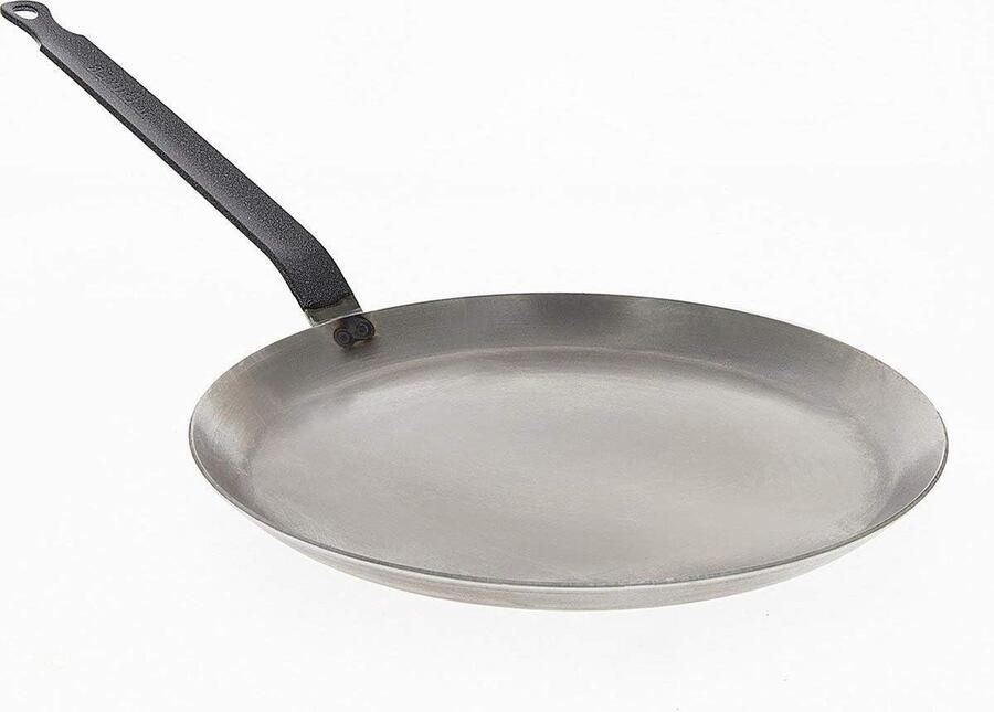 Pannenkoekenpan Crêpepan Gouden Pannenkoeken Bakken Onverwoestbaar Koolstofstaal 30 cm Zilver