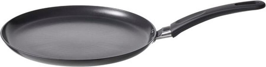 Pannenkoekenpan Crêpepan Koekenpan Ontbijt Bakken Antiaanbaklaag 25 cm Zwart