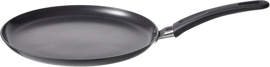 Pannenkoekenpan Crêpepan Koekenpan Ontbijt Bakken Antiaanbaklaag 25 cm Zwart