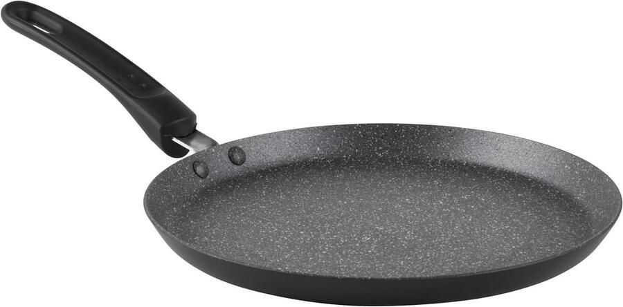 Pannenkoekenpan Crêpepan Koekenpan Ontbijt Maken Antiaanbaklaag 25 cm Metallic Marble