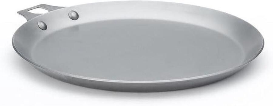 Pannenkoekenpan Crêpepan Koekenpan Pannenkoeken Bakken Natuurlijke Antiaanbaklaag 26 cm Zilver